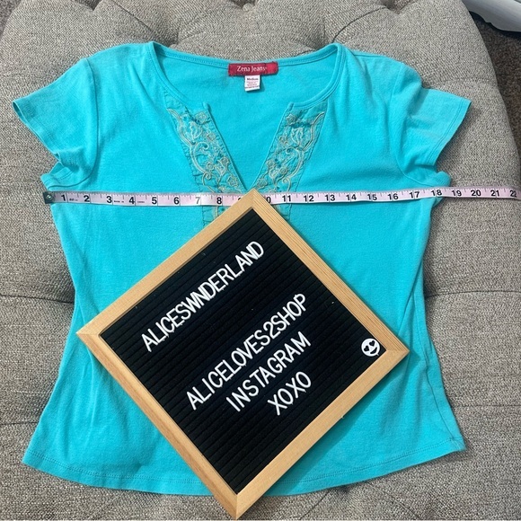 Y2K Embroidered/Sequin Tee - Picture 11 of 12